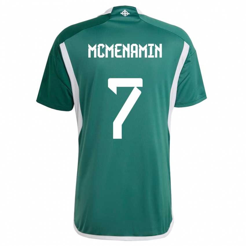 Damen Nordirland Conor Mcmenamin #7 Grün Heimtrikot Trikot 24-26 T-Shirt Belgien