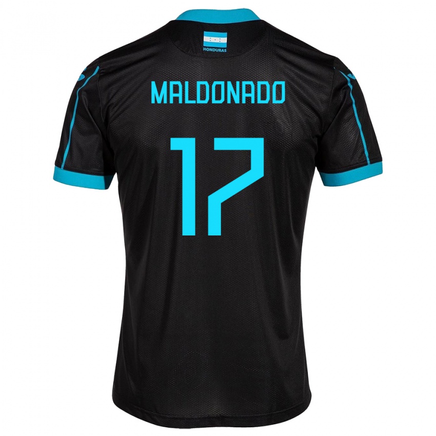 Dames Honduras Axel Maldonado #17 Zwart Uitshirt Uittenue 24-26 T-Shirt België