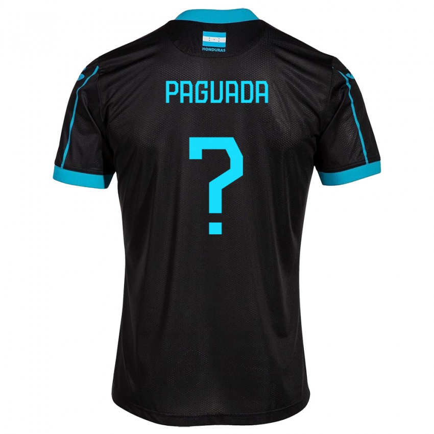 Dames Honduras Didier Paguada #0 Zwart Uitshirt Uittenue 24-26 T-Shirt België