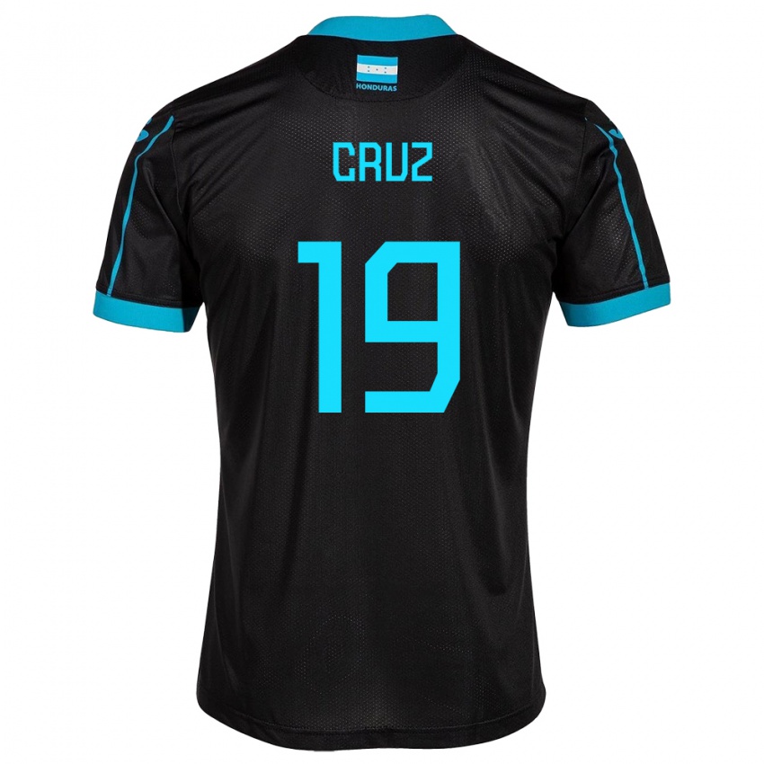 Dames Honduras Russel Cruz #19 Zwart Uitshirt Uittenue 24-26 T-Shirt België