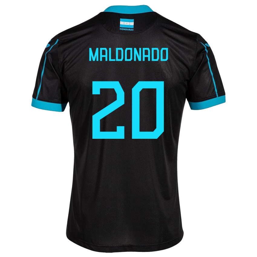 Dames Honduras Alessandro Maldonado #20 Zwart Uitshirt Uittenue 24-26 T-Shirt België