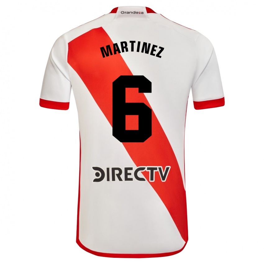 Kinder David Martinez #6 Weiß Rot Heimtrikot Trikot 2023/24 T-Shirt Belgien