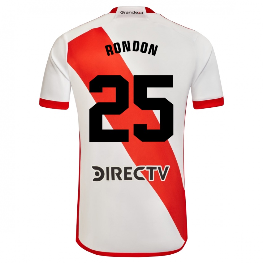 Enfant Maillot Salomon Rondon #25 Blanc Rouge Tenues Domicile 2023/24 T-Shirt Belgique