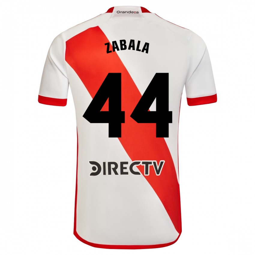 Kinder Daniel Zabala #44 Weiß Rot Heimtrikot Trikot 2023/24 T-Shirt Belgien