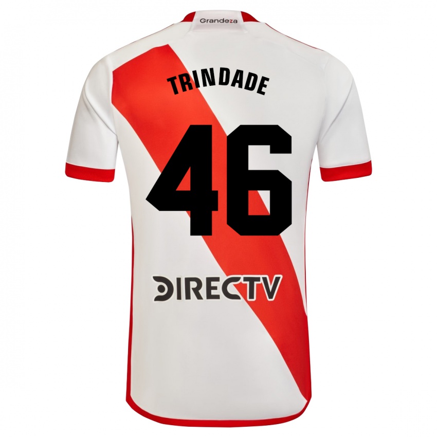 Kinder Gonzalo Trindade #46 Weiß Rot Heimtrikot Trikot 2023/24 T-Shirt Belgien
