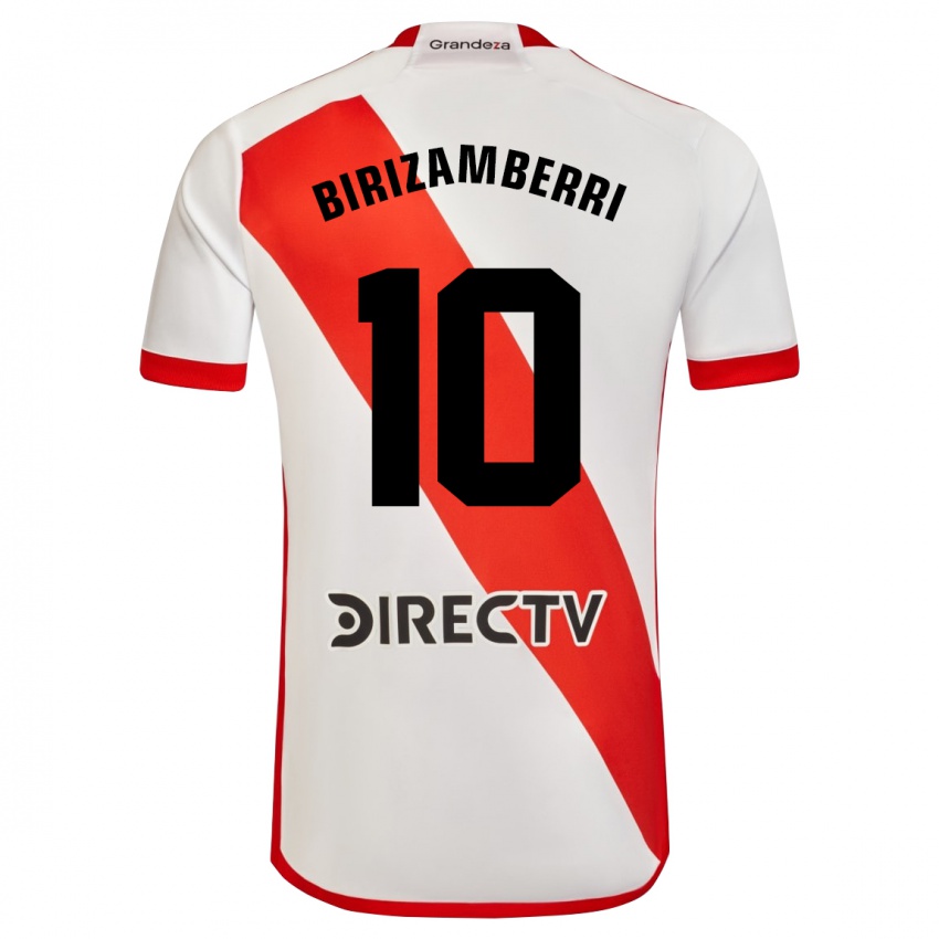 Kinder María Carolina Birizamberri Rivero #10 Weiß Rot Heimtrikot Trikot 2023/24 T-Shirt Belgien