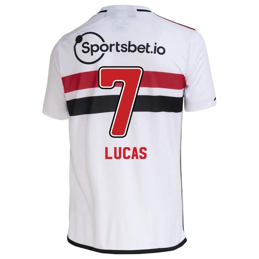 Kinder Lucas Moura #7 Weiß Heimtrikot Trikot 2023/24 T-Shirt Belgien