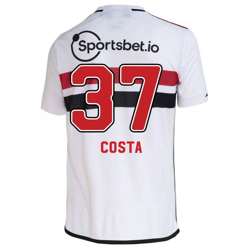 Kinder Talles Costa #37 Weiß Heimtrikot Trikot 2023/24 T-Shirt Belgien