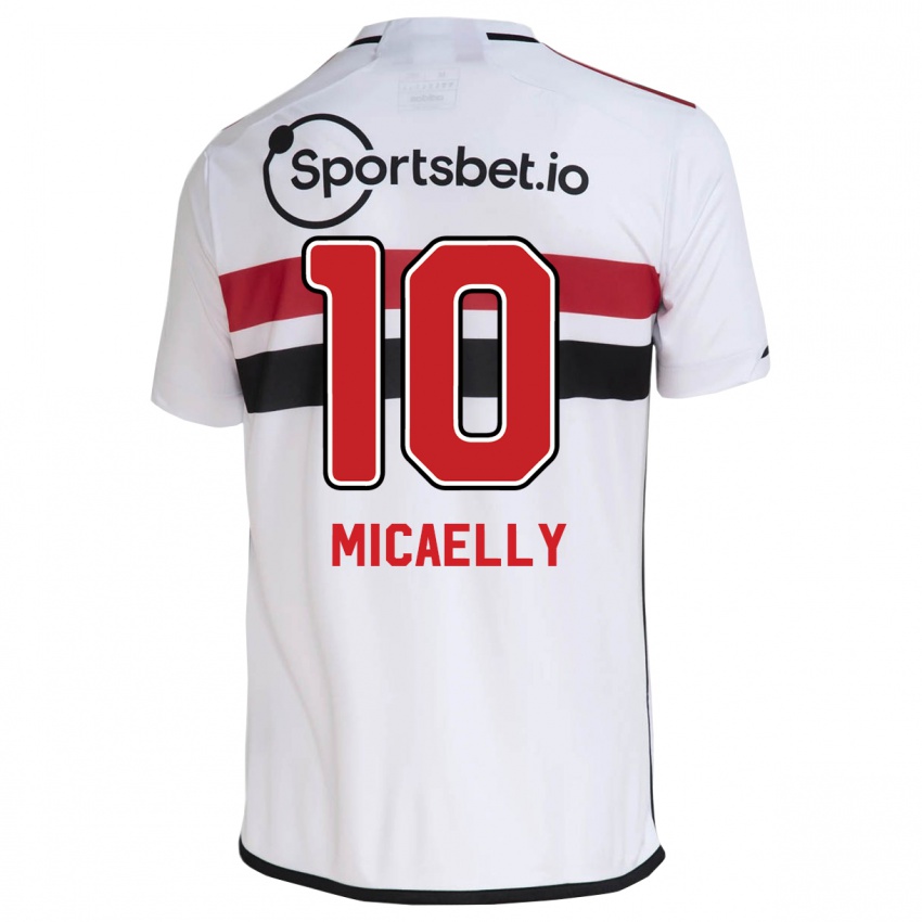 Kinder Micaelly #10 Weiß Heimtrikot Trikot 2023/24 T-Shirt Belgien