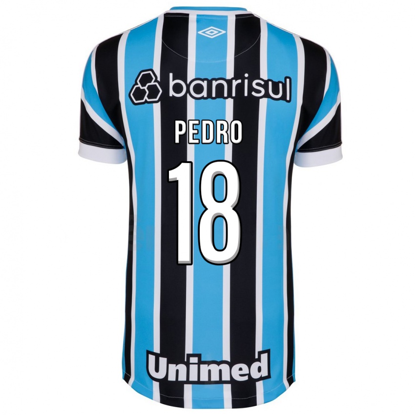 Enfant Maillot João Pedro #18 Bleu Tenues Domicile 2023/24 T-Shirt Belgique