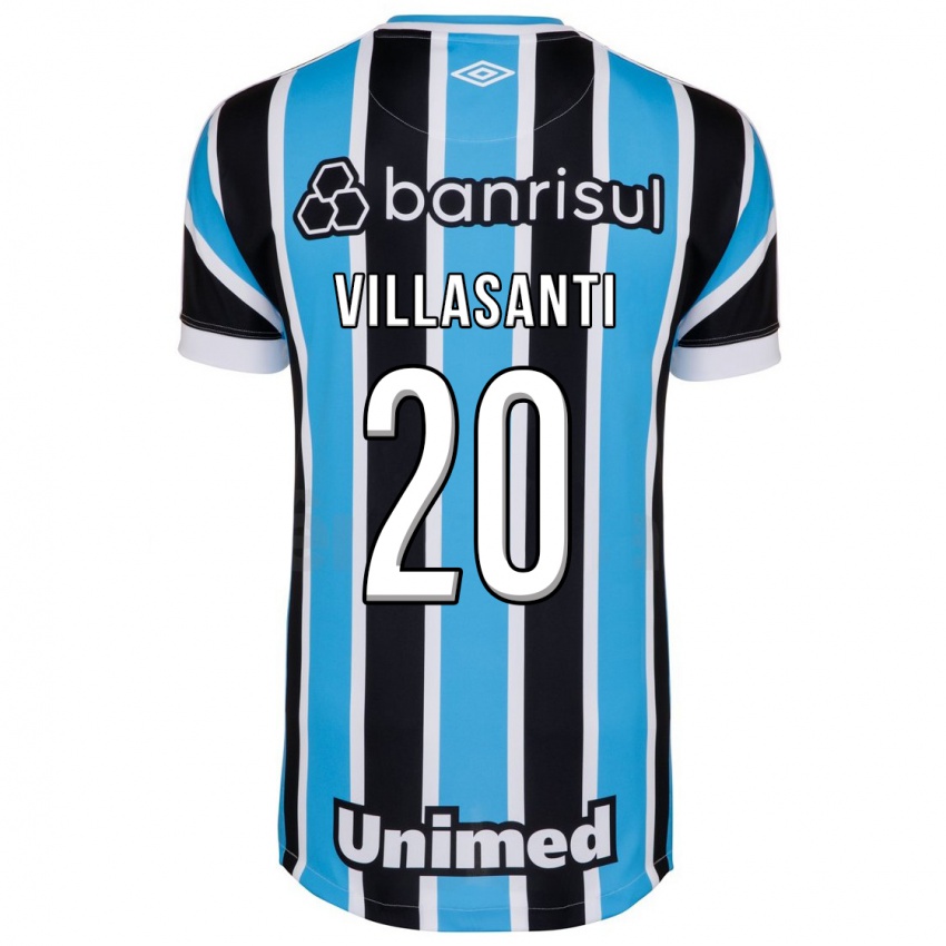 Enfant Maillot Mathías Villasanti #20 Bleu Tenues Domicile 2023/24 T-Shirt Belgique