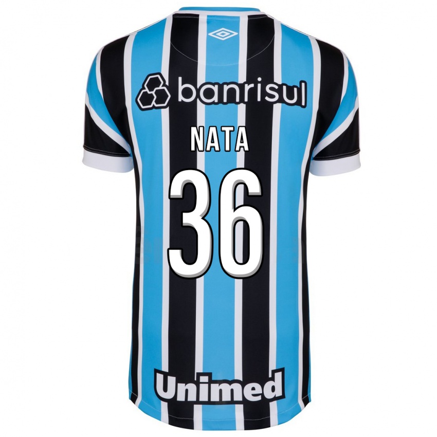 Enfant Maillot Natã #36 Bleu Tenues Domicile 2023/24 T-Shirt Belgique