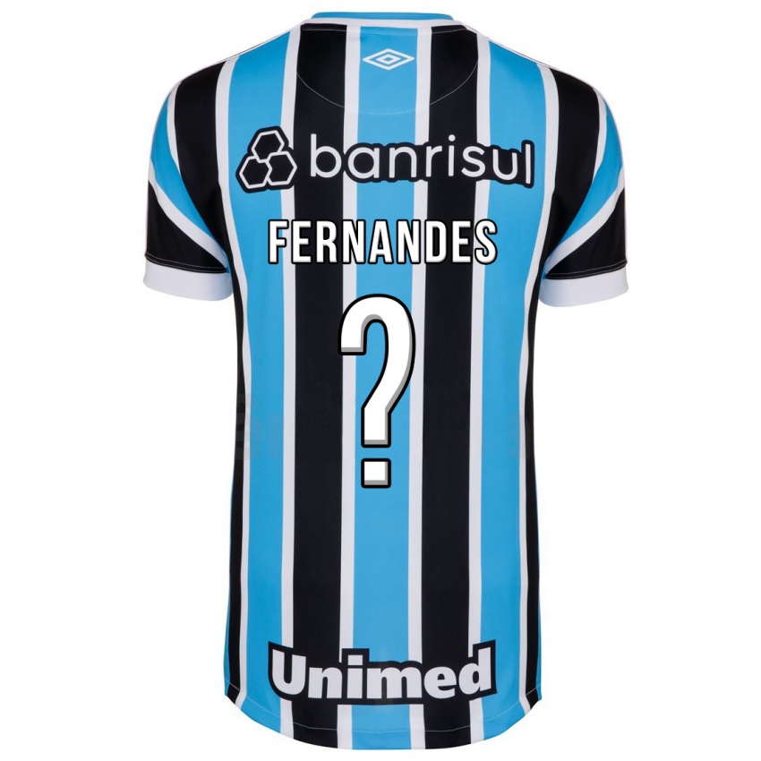 Enfant Maillot Nathan Fernandes #0 Bleu Tenues Domicile 2023/24 T-Shirt Belgique