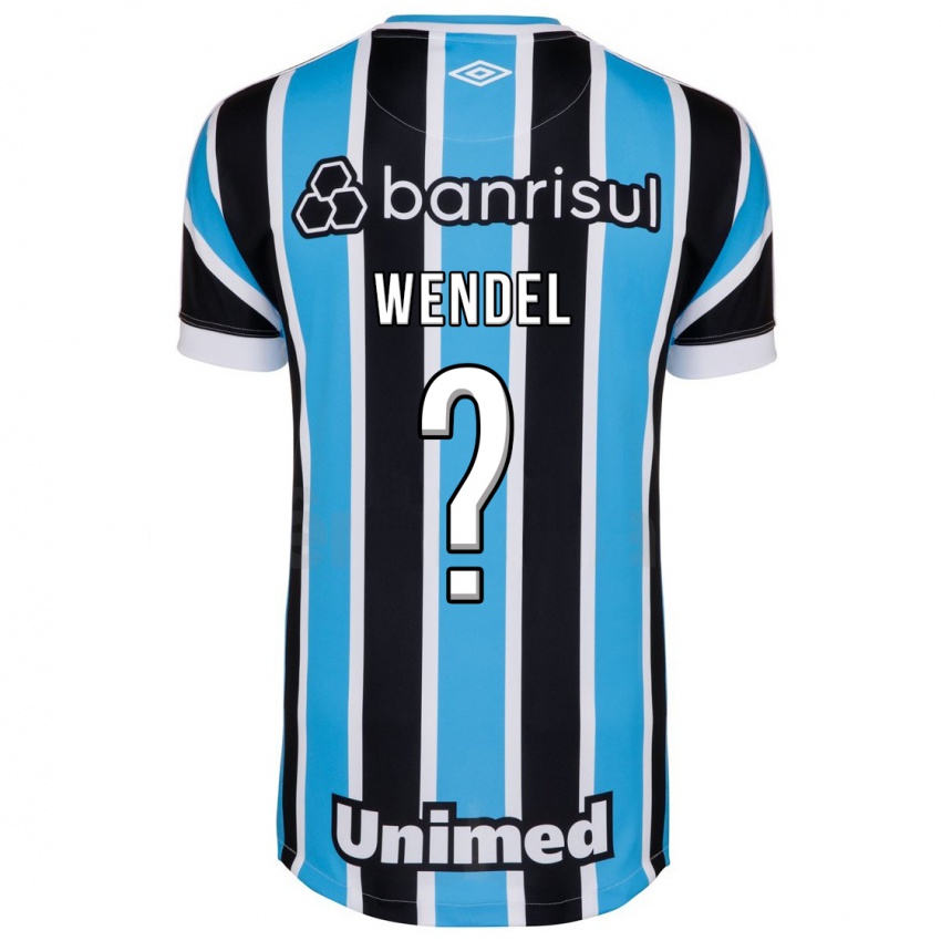Enfant Maillot Wendel #0 Bleu Tenues Domicile 2023/24 T-Shirt Belgique