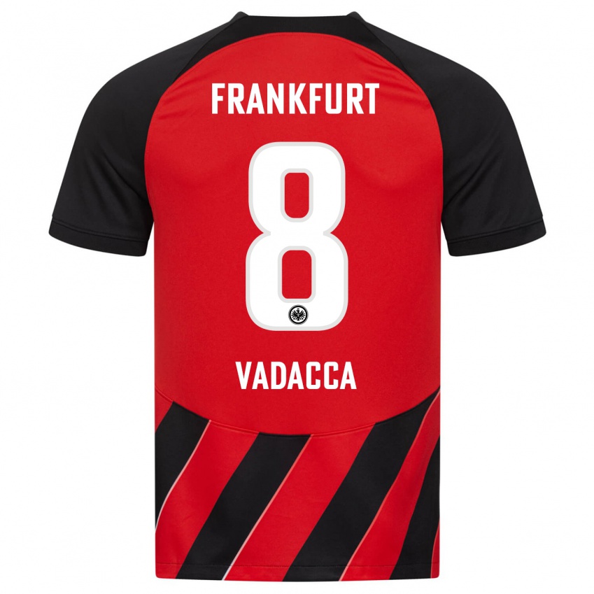 Kinder Gianni Vadacca #8 Rot Schwarz Heimtrikot Trikot 2023/24 T-Shirt Belgien