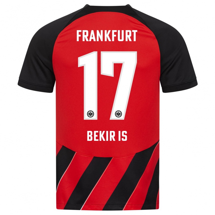 Kinderen Eba Bekir Is #17 Rood Zwart Thuisshirt Thuistenue 2023/24 T-Shirt België