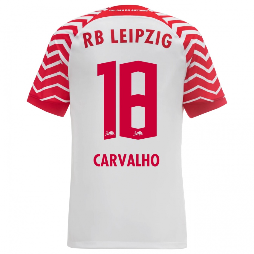 Enfant Maillot Fabio Carvalho #18 Blanc Tenues Domicile 2023/24 T-Shirt Belgique