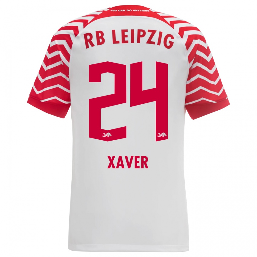 Kinder Xaver Schlager #24 Weiß Heimtrikot Trikot 2023/24 T-Shirt Belgien
