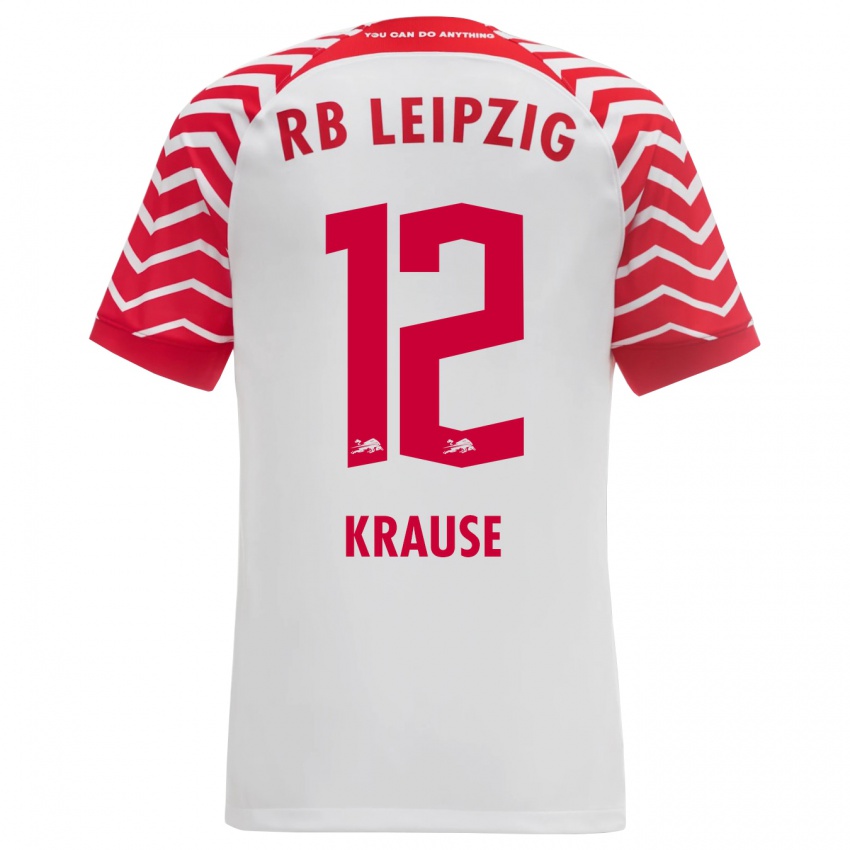 Kinder Arno Krause #12 Weiß Heimtrikot Trikot 2023/24 T-Shirt Belgien