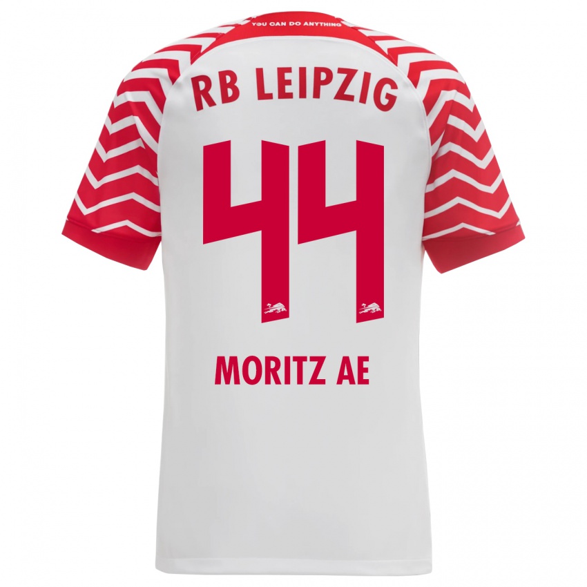 Kinderen Moritz Aé #44 Wit Thuisshirt Thuistenue 2023/24 T-Shirt België