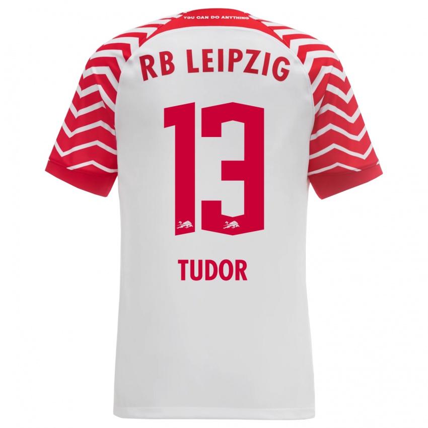 Kinder Aaron Tudor #13 Weiß Heimtrikot Trikot 2023/24 T-Shirt Belgien