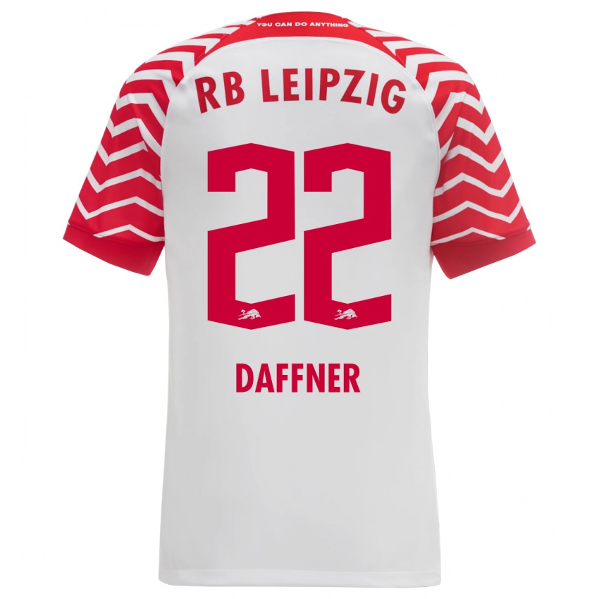 Kinderen Felix Daffner #22 Wit Thuisshirt Thuistenue 2023/24 T-Shirt België