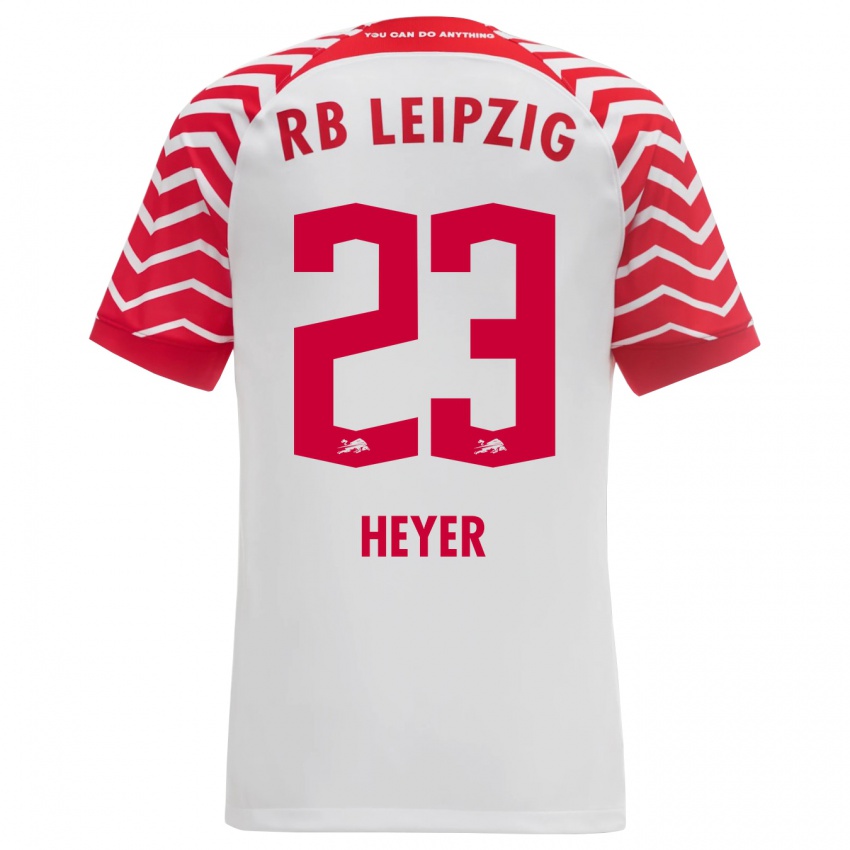 Kinder Friedrich Heyer #23 Weiß Heimtrikot Trikot 2023/24 T-Shirt Belgien