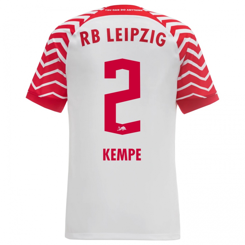 Kinder Frederike Kempe #2 Weiß Heimtrikot Trikot 2023/24 T-Shirt Belgien