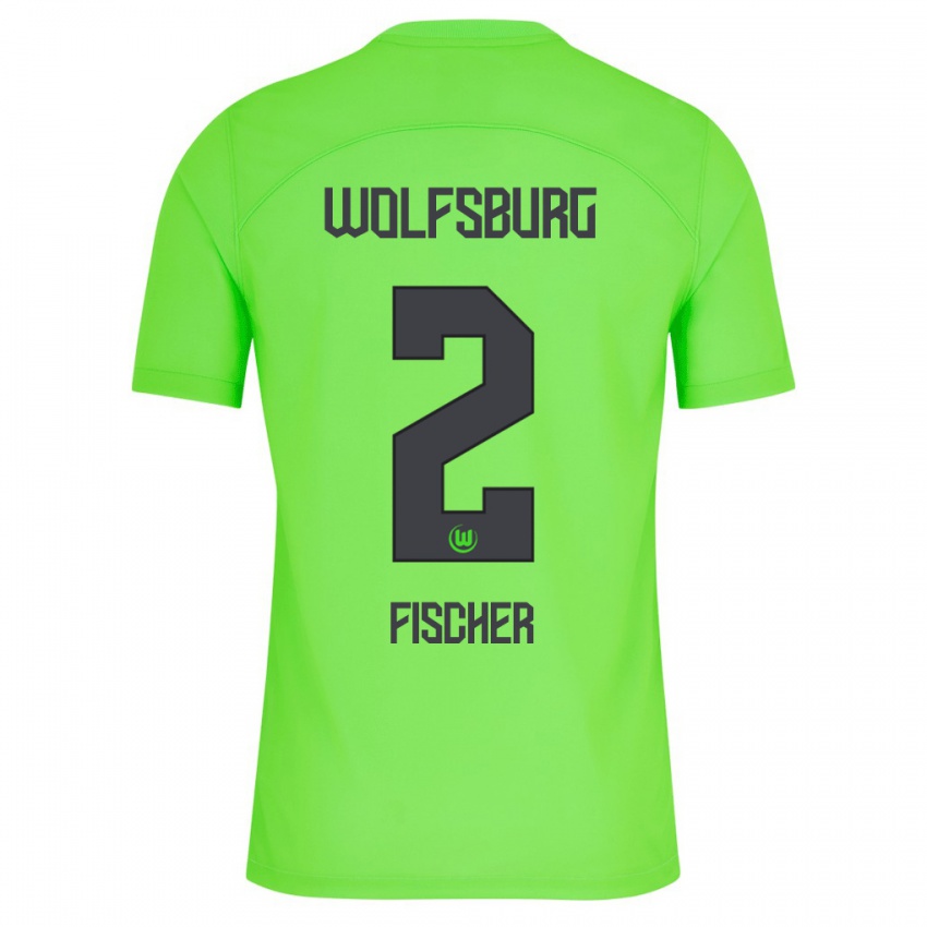 Kinderen Kilian Fischer #2 Groente Thuisshirt Thuistenue 2023/24 T-Shirt België