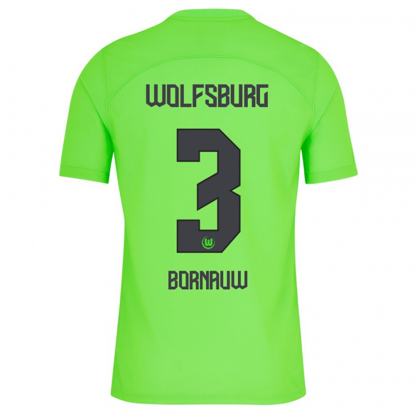 Kinderen Sebastiaan Bornauw #3 Groente Thuisshirt Thuistenue 2023/24 T-Shirt België