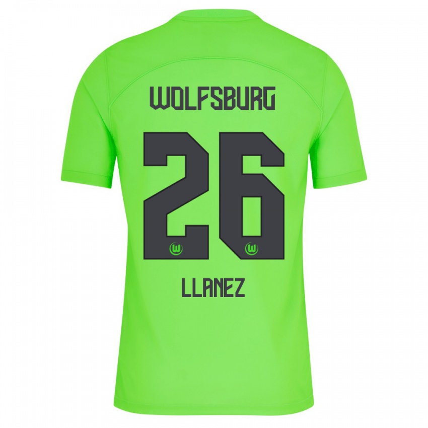 Kinder Ulysses Llanez #26 Grün Heimtrikot Trikot 2023/24 T-Shirt Belgien