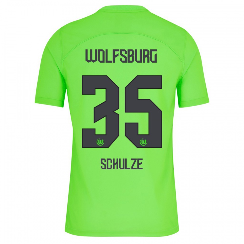 Kinderen Philipp Schulze #35 Groente Thuisshirt Thuistenue 2023/24 T-Shirt België