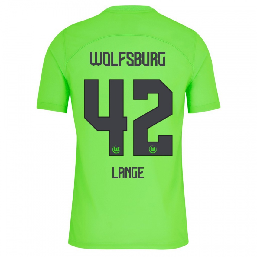Kinder Felix Lange #42 Grün Heimtrikot Trikot 2023/24 T-Shirt Belgien