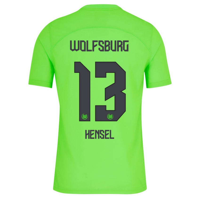 Enfant Maillot Pharell Hensel #13 Vert Tenues Domicile 2023/24 T-Shirt Belgique