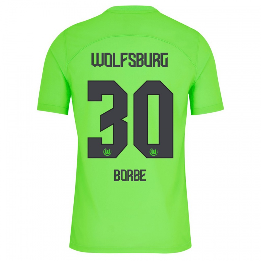 Kinder Anneke Borbe #30 Grün Heimtrikot Trikot 2023/24 T-Shirt Belgien