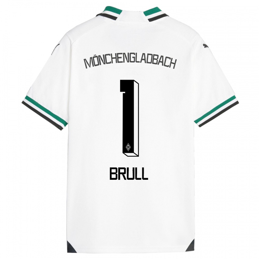 Kinder Maximilian Brüll #1 Weiß Grün Heimtrikot Trikot 2023/24 T-Shirt Belgien