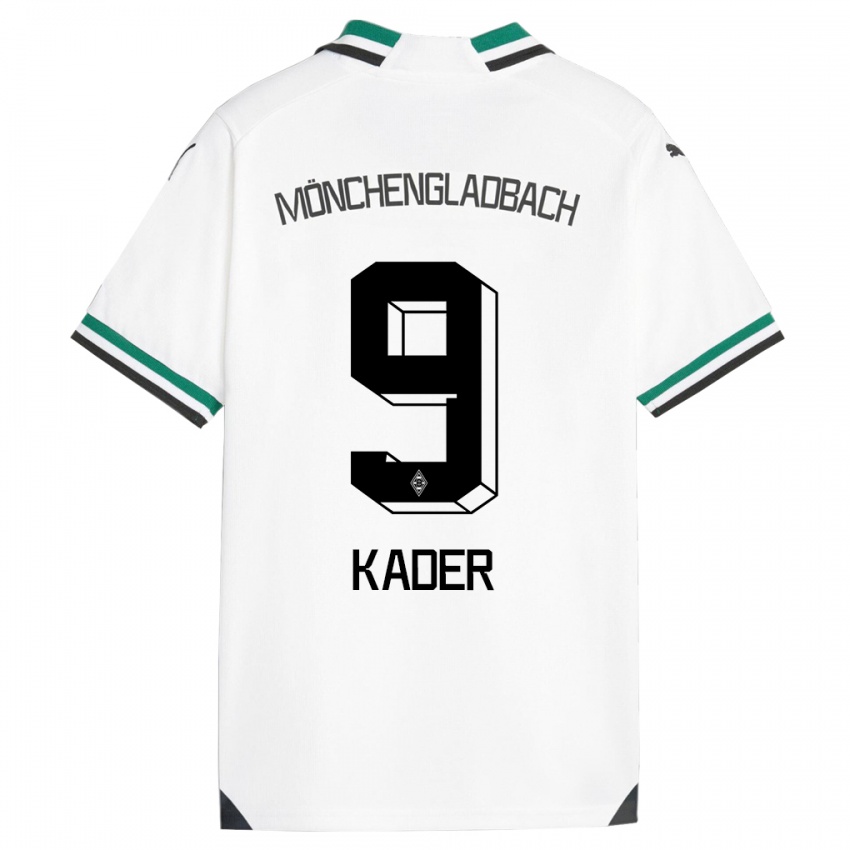 Enfant Maillot Cagatay Kader #9 Blanc Vert Tenues Domicile 2023/24 T-Shirt Belgique