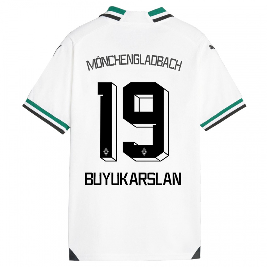 Kinder Oguzcan Büyükarslan #19 Weiß Grün Heimtrikot Trikot 2023/24 T-Shirt Belgien