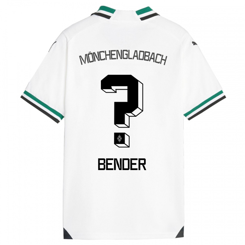 Enfant Maillot Maurice Bender #0 Blanc Vert Tenues Domicile 2023/24 T-Shirt Belgique