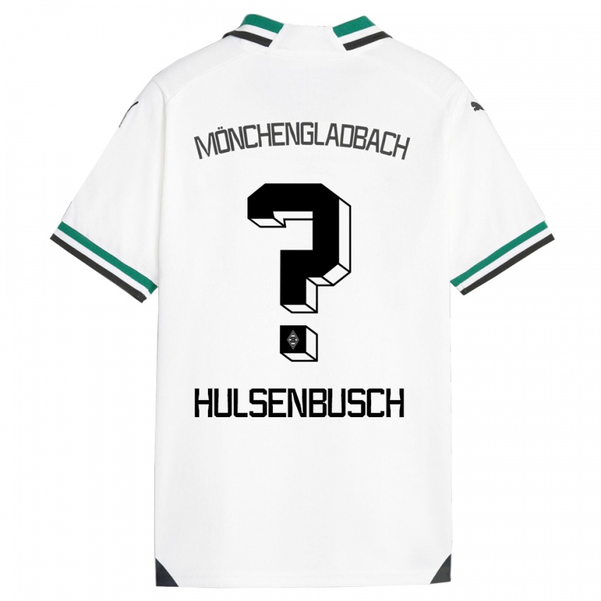 Kinder Daniel Hülsenbusch #0 Weiß Grün Heimtrikot Trikot 2023/24 T-Shirt Belgien