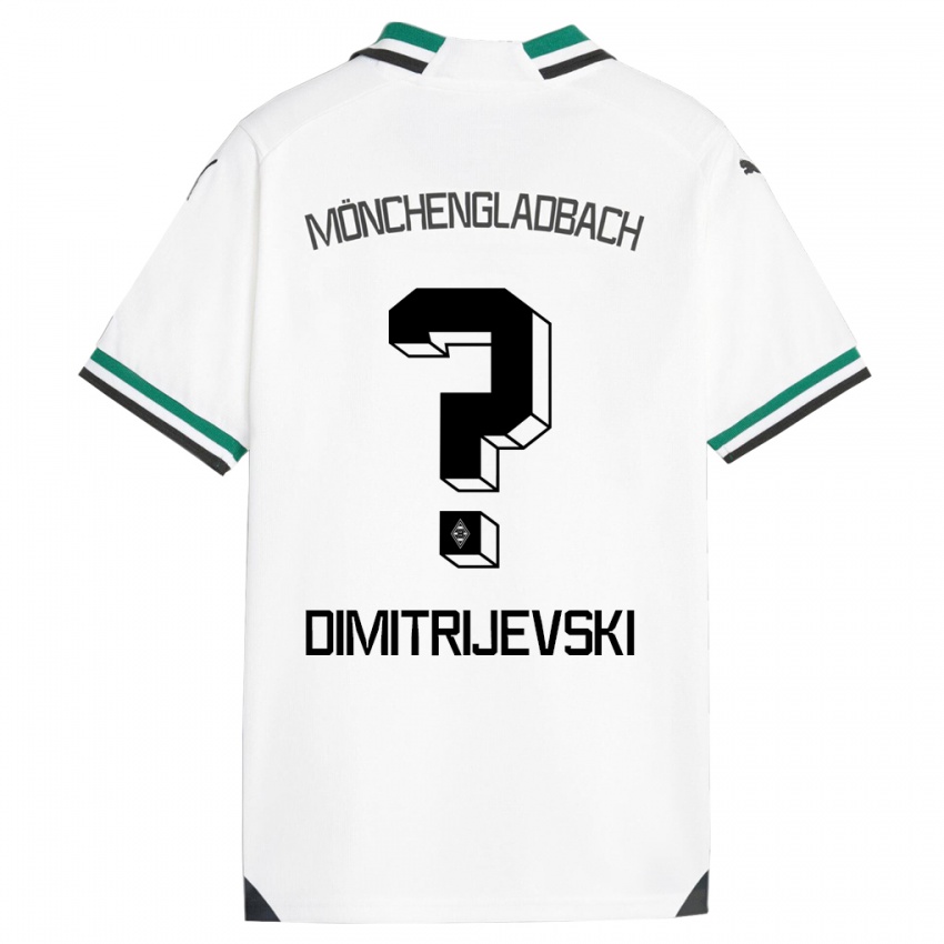 Kinderen Maximilian Dimitrijevski #0 Wit Groen Thuisshirt Thuistenue 2023/24 T-Shirt België