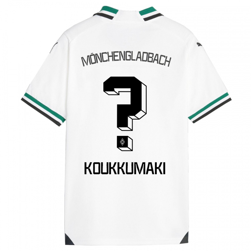 Kinderen Taavi Koukkumäki #0 Wit Groen Thuisshirt Thuistenue 2023/24 T-Shirt België