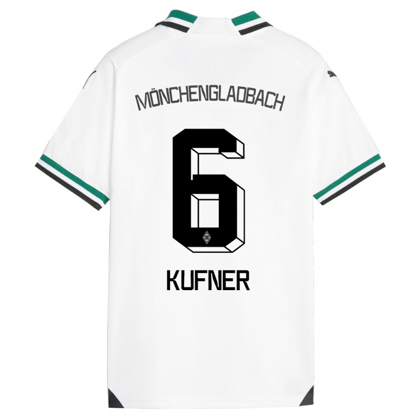Kinder Anne-Catherine Kufner #6 Weiß Grün Heimtrikot Trikot 2023/24 T-Shirt Belgien