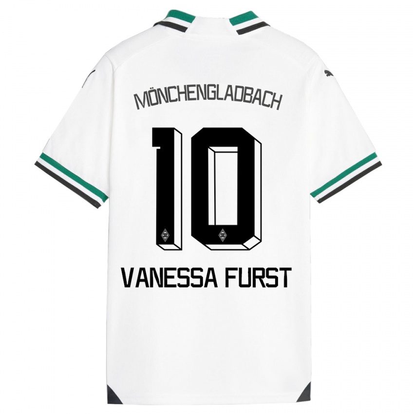 Kinderen Vanessa Fürst #10 Wit Groen Thuisshirt Thuistenue 2023/24 T-Shirt België