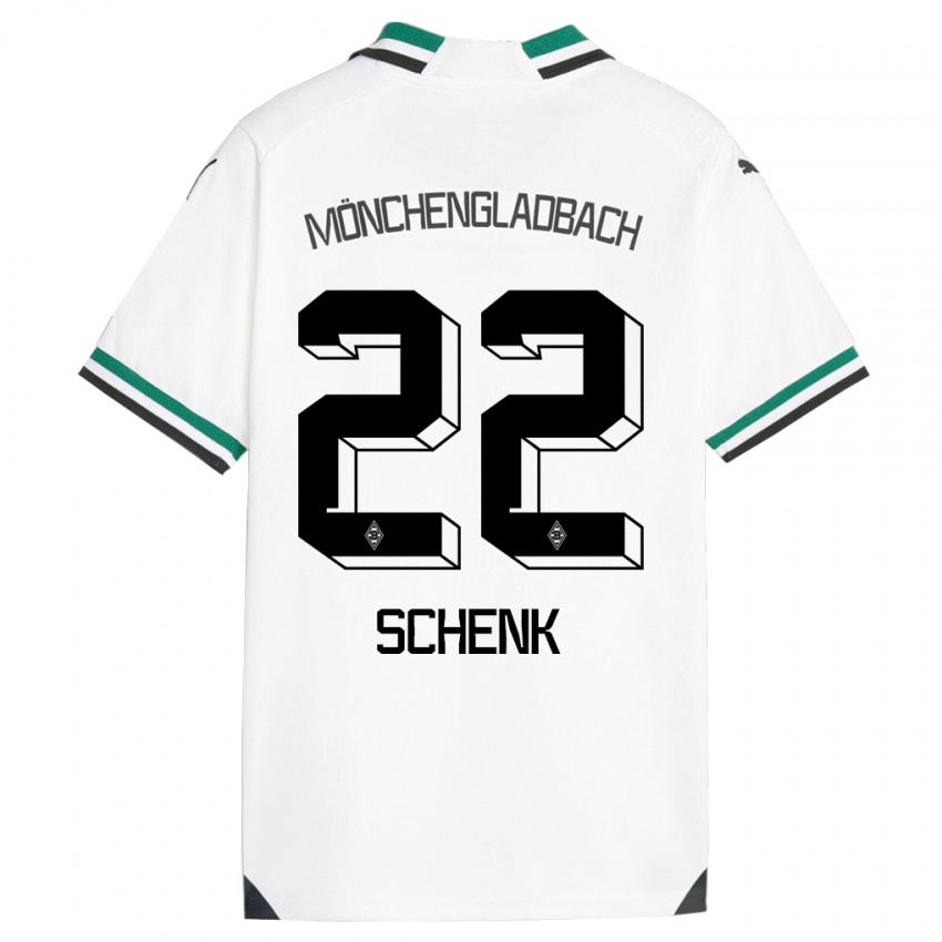 Kinderen Isabel Schenk #22 Wit Groen Thuisshirt Thuistenue 2023/24 T-Shirt België