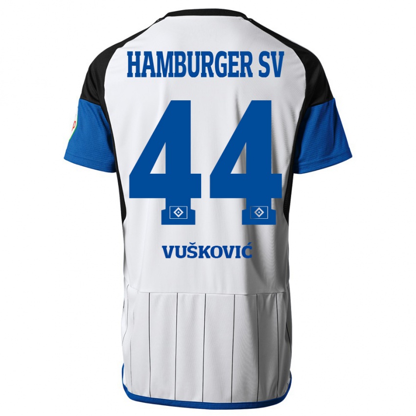 Kinderen Mario Vuskovic #44 Wit Thuisshirt Thuistenue 2023/24 T-Shirt België