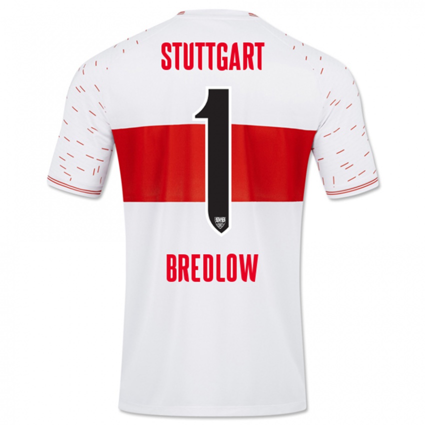 Kinderen Fabian Bredlow #1 Wit Thuisshirt Thuistenue 2023/24 T-Shirt België