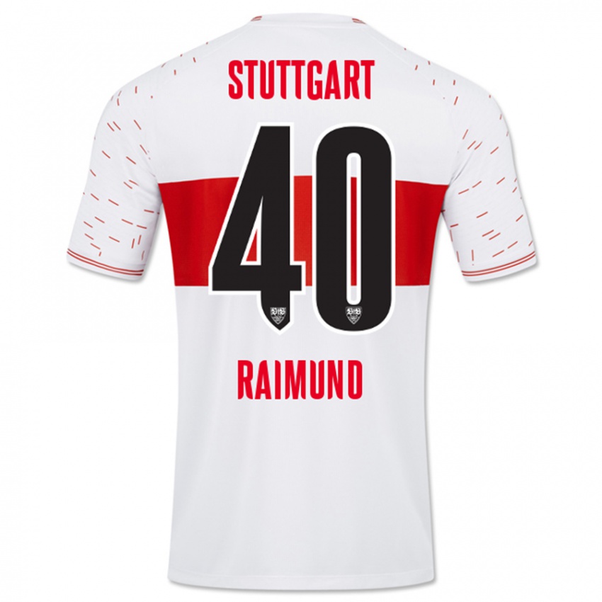 Kinderen Luca Raimund #40 Wit Thuisshirt Thuistenue 2023/24 T-Shirt België
