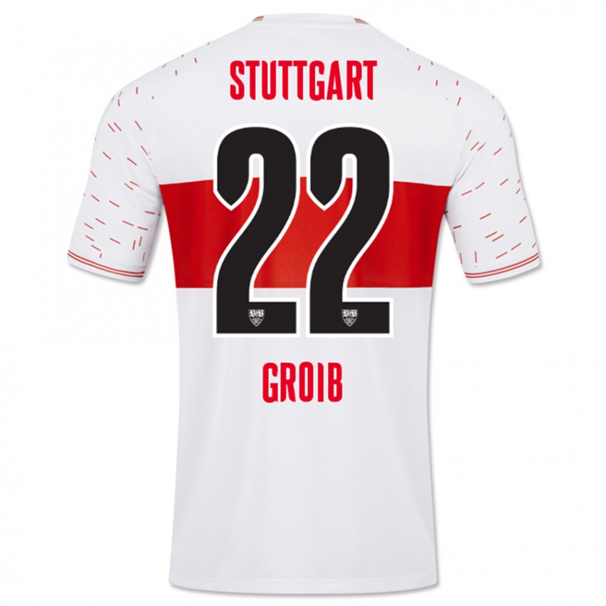 Kinder Alexander Groiß #22 Weiß Heimtrikot Trikot 2023/24 T-Shirt Belgien