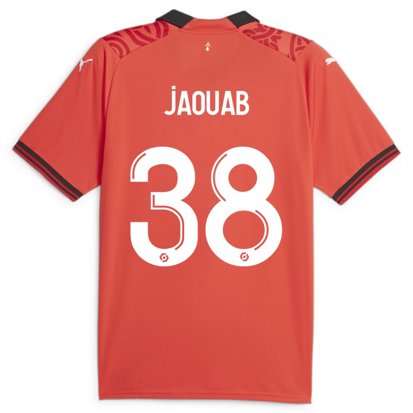 Kinderen Mohamed Jaouab #38 Rood Thuisshirt Thuistenue 2023/24 T-Shirt België